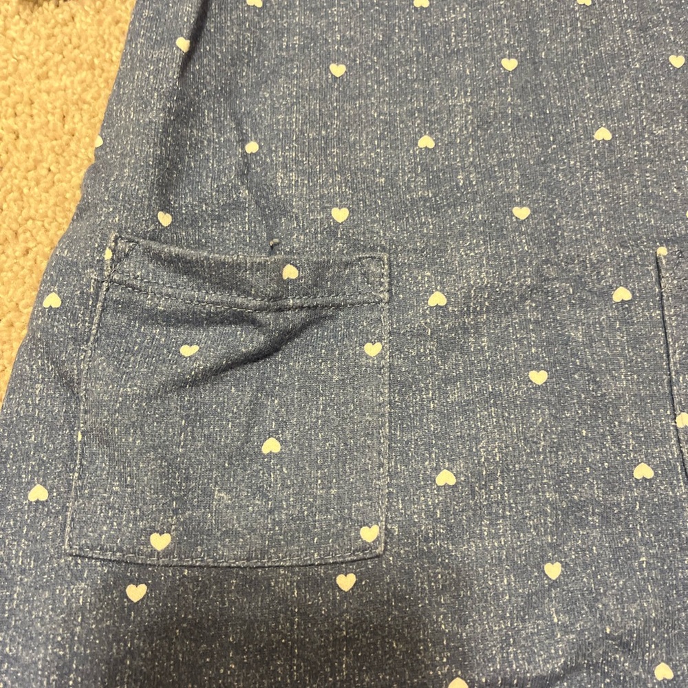 ⭐️ 5/$25⭐️ Okie Dokie Denim Blue Dress 12M - Picture 2 of 3
